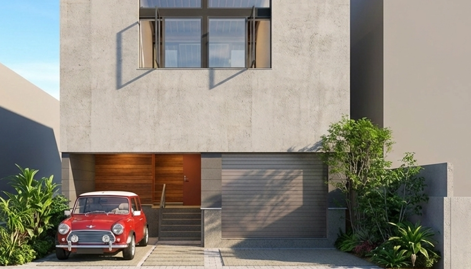 大開口ガレージハウス