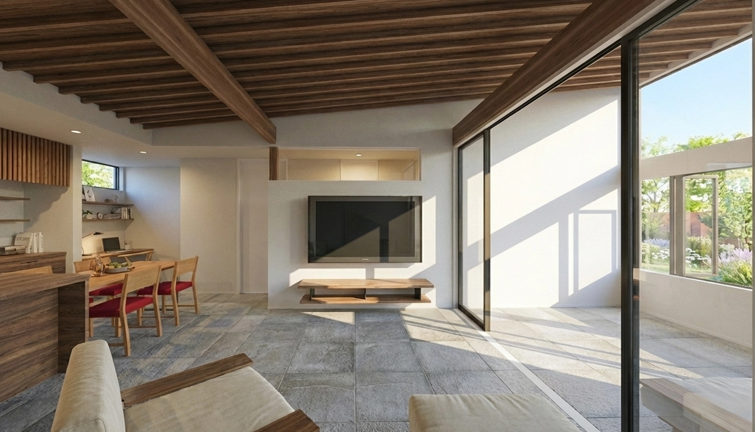 高台からのインナーテラス