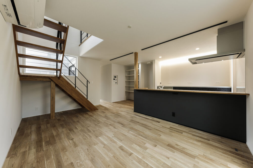 白を基調とした明るいLDK