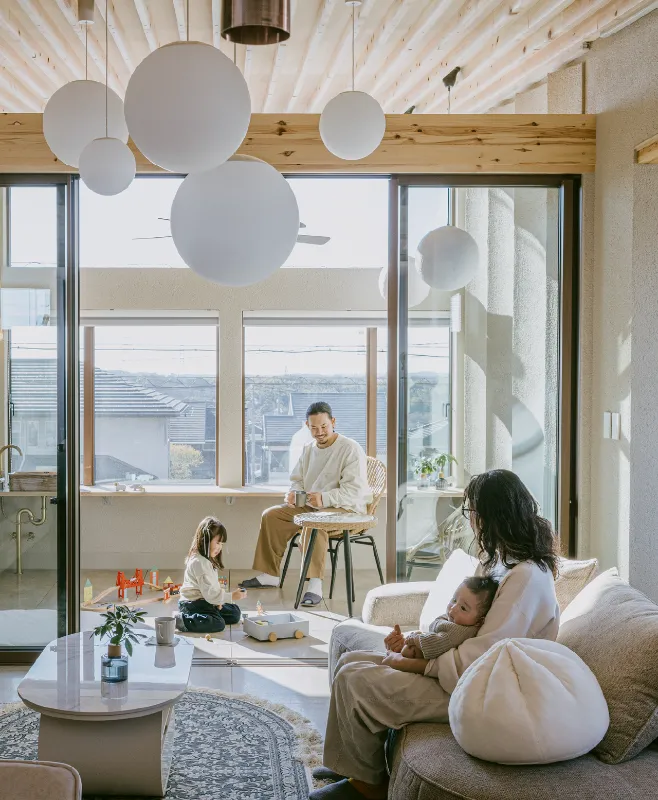 低めの家具で「余白」があるジャパンディの間取り