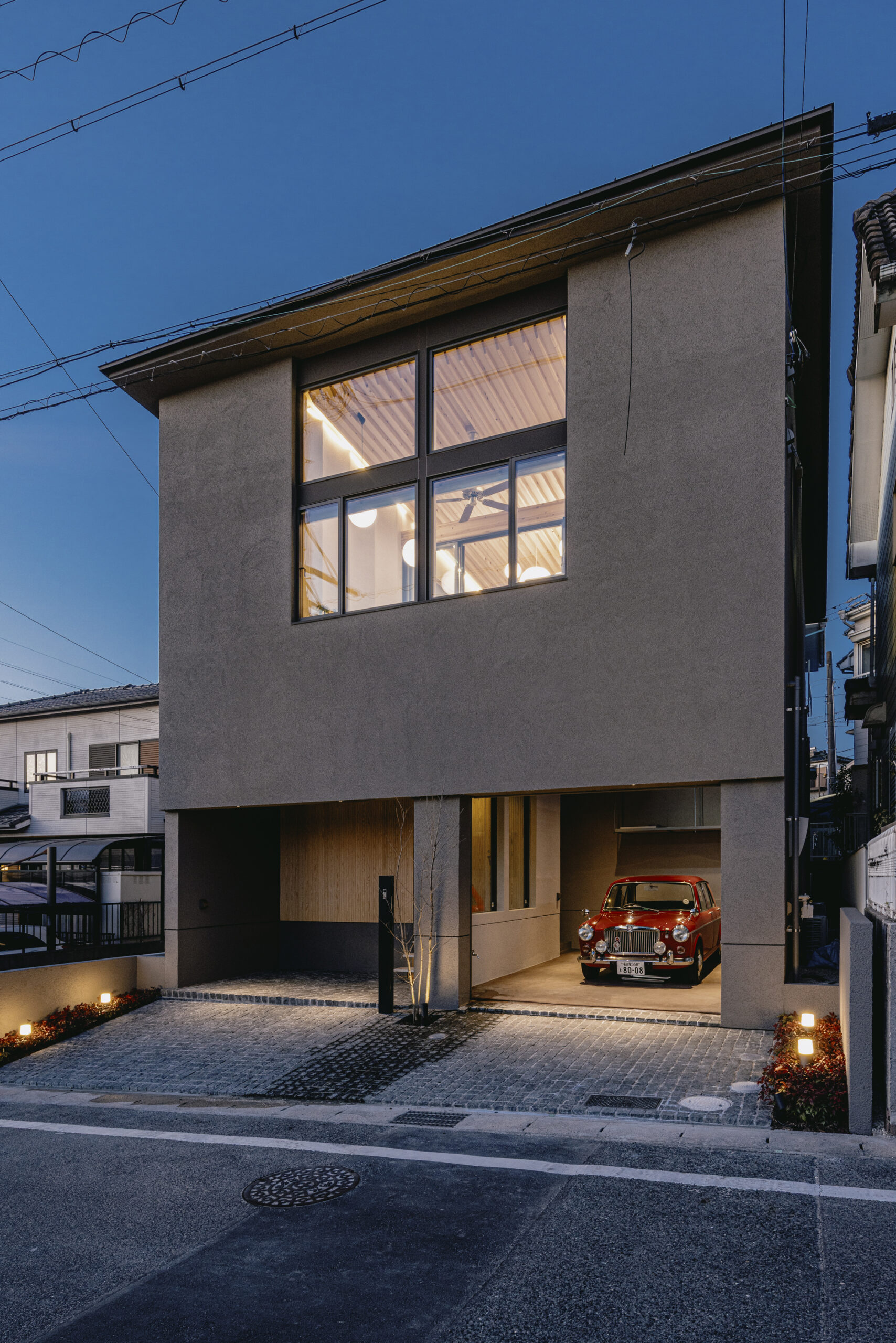 夜も美しいジャパンディスタイルの外観