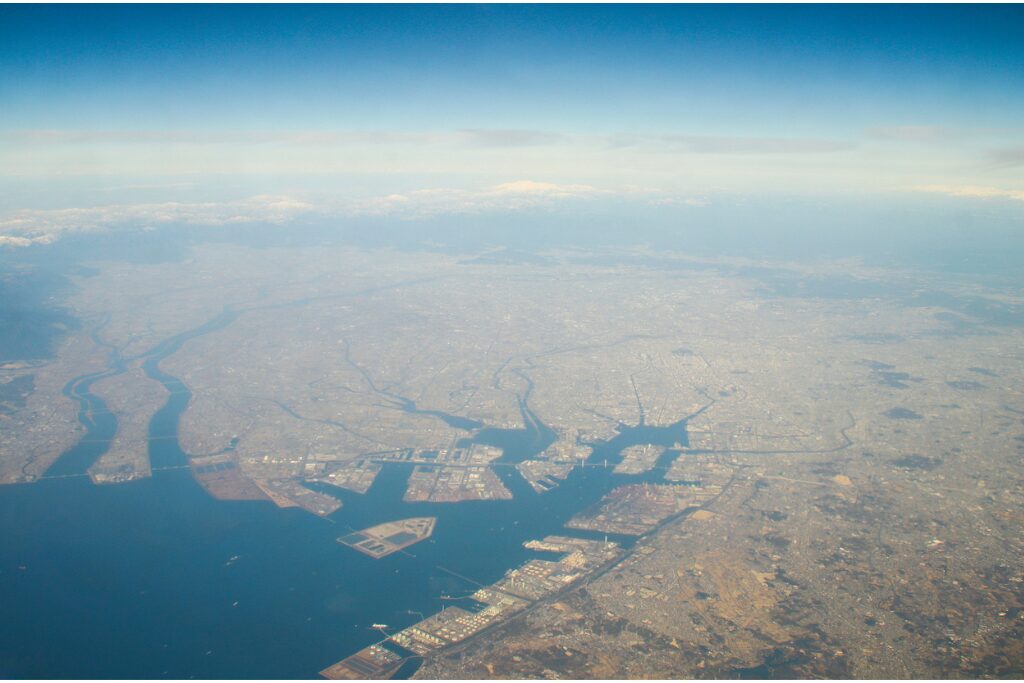 愛知県名古屋市の航空写真